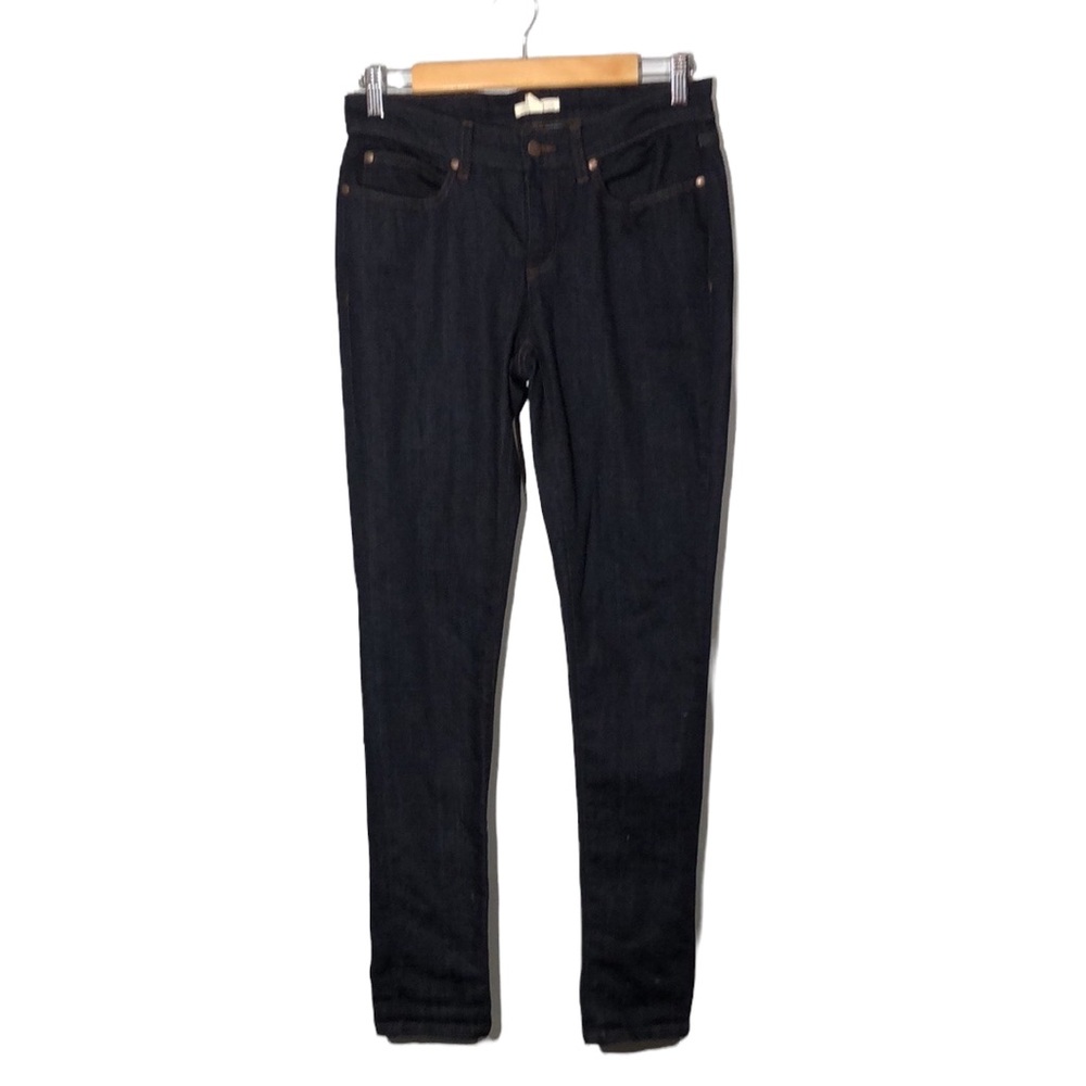 EILEEN FISHER | Womens Dark Wash Denim Organic-Cotton Stretch Skinny Jean size 4